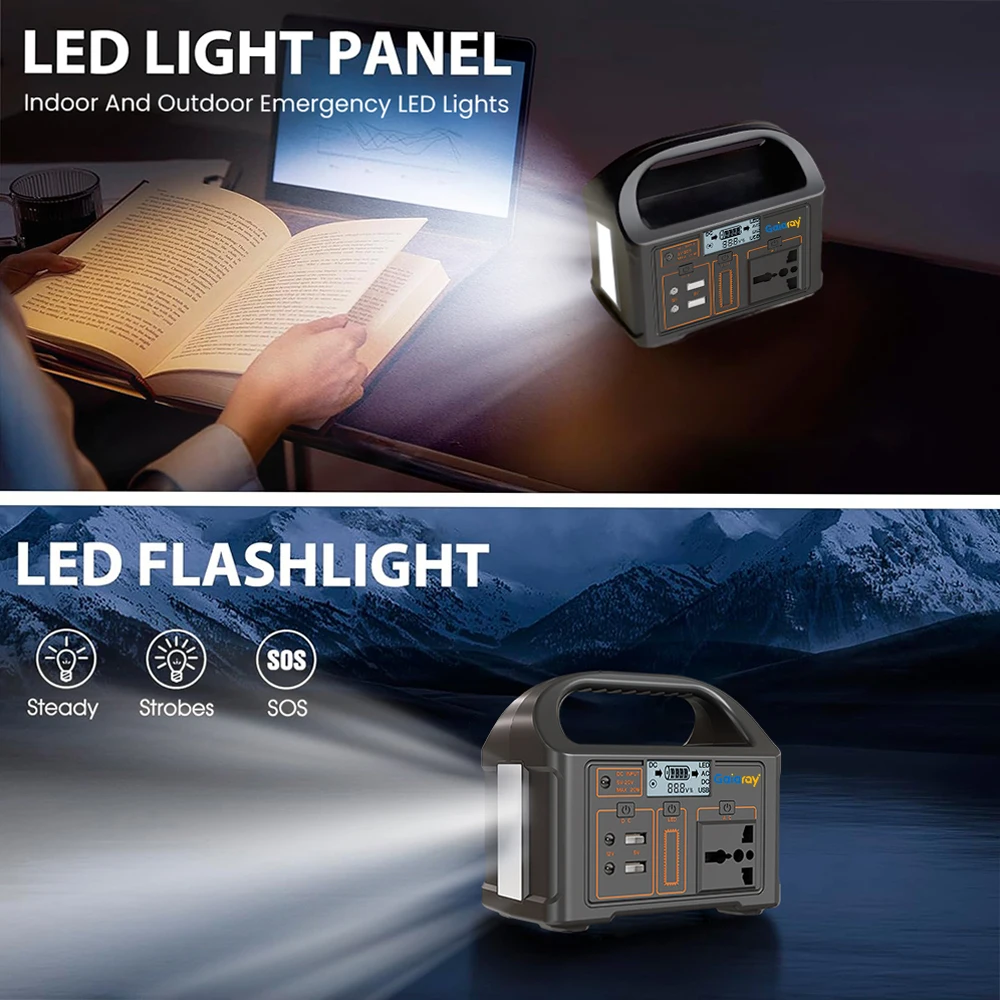 Gaiaray 100W Portable Power Station 76.8Wh LiFePO4 Solar Generator 220V Power Station 24000mAh Power Bank for Outdoor Camping 16 kf S3735d57f0a424d02b7af443c1196023f6