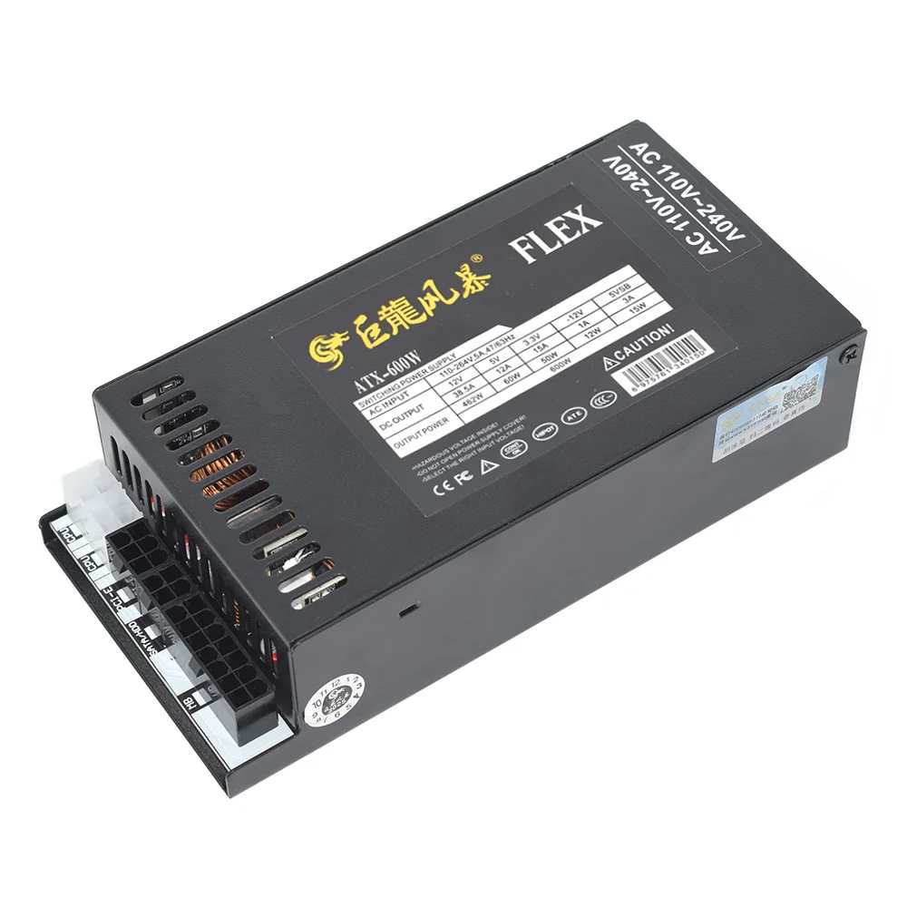 600W Full Modular 1U Flex ATX PSU PC Power Supply 110-264V ENP-7660B For K39 A4 S3 G5 ITX Mini Case Game Desktop 15 kf S389e4736625c4f1b88572891ff8925668