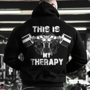Men Autumn Winter New Men's Fitness Hoodies Pattern Hooded Workout Hoodie Breathable Sweatshirts