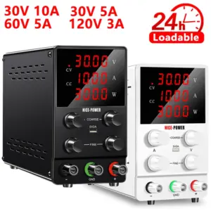 30V 10A DC Power Supply Adjustable Digital Display Laboratory Power Supply Voltage Regulator 60V 120V Maintenance Fast Shipping
