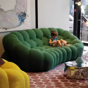 Minimalist European Living Room Couch Double Adults Puffs Bubble Sofas Compressed Boneless Chaise Divano Furniture Home