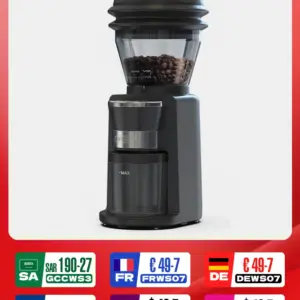 HiBREW Coffee Mill Automatic Electric Coffee Grinder with 31 Gears for Espresso American Coffee Pour Over Visual Bean Storage G3
