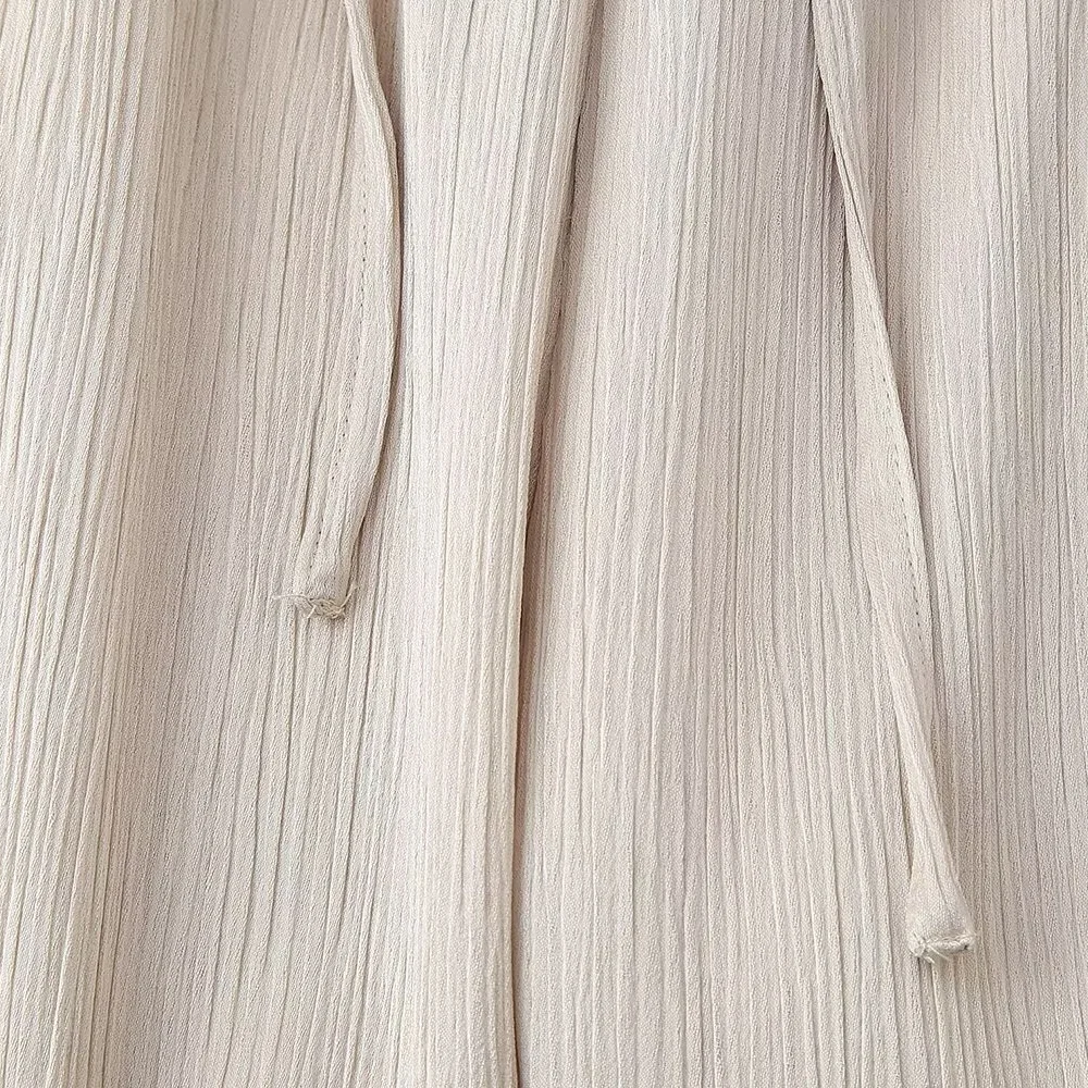 European and American Style 2024 Spring and Summer New Women's Clothing Wrinkle Effect Double Breasted Suit Jacket Pants Set 42 kf S3d1713b288fe4114a0c3a027f0391734Q