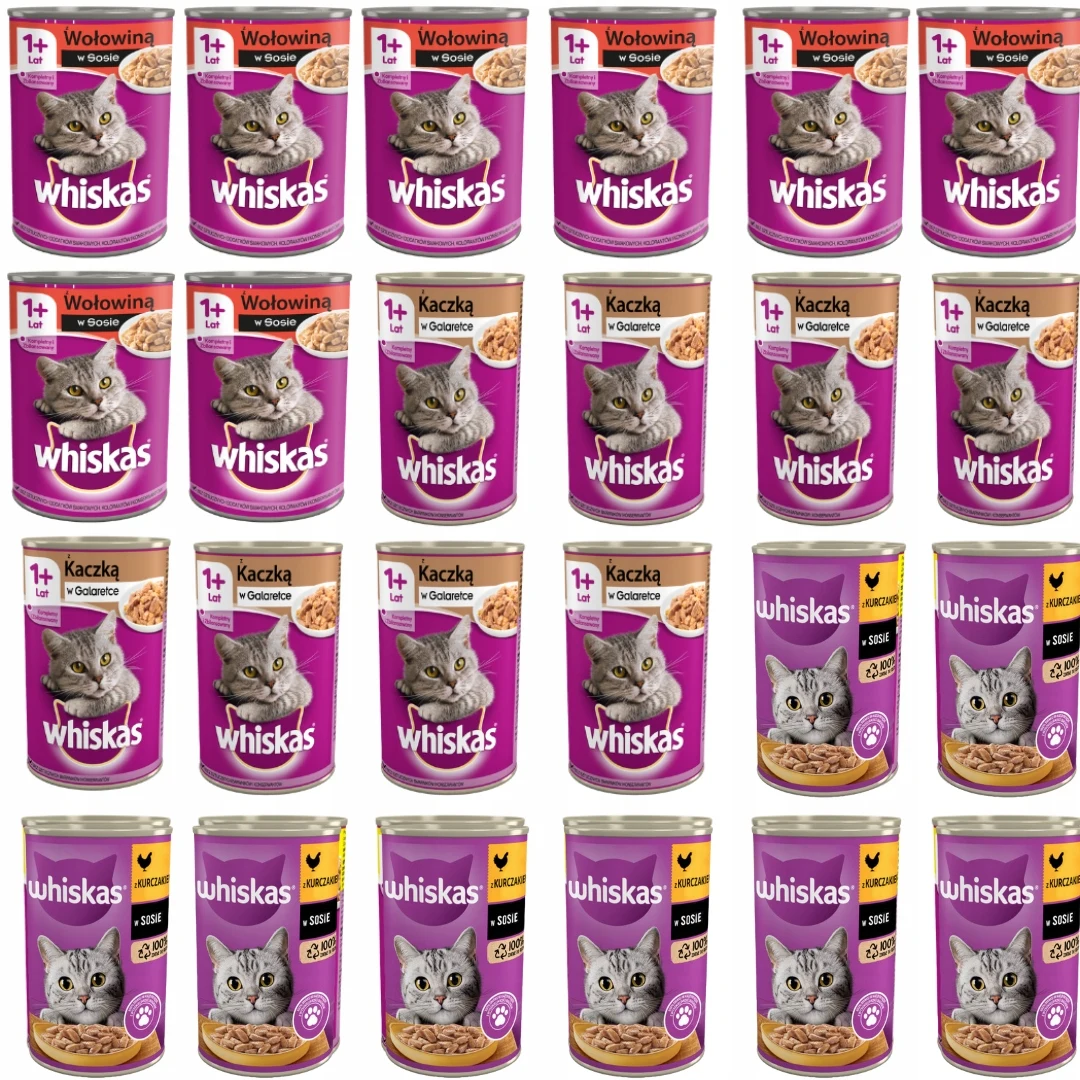 WHISKAS wet cat food MIX TASTES 24x400g 5 kf S3d219cc64ffb4a9e989a113b8ab13c9bP