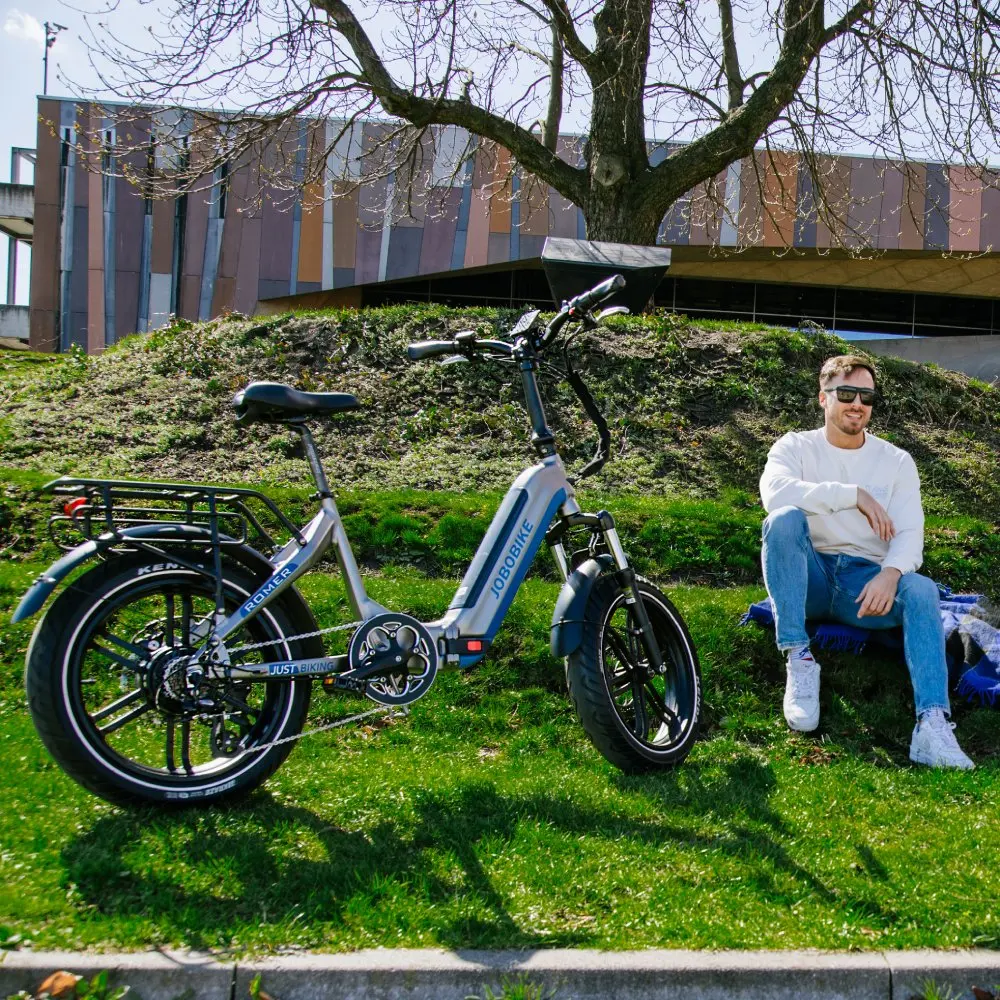 JOBOBIKE Romer Electric Bike Fat Tires Foldable Frame 250W 48V15AH Battery City Electric Bicycle 20Inch E-Bike 10 kf S3d641eaa079245bfa29054944455880aH