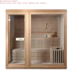 Customization.Wholesale Cheapest Traditional Sauna Room With Strip Light