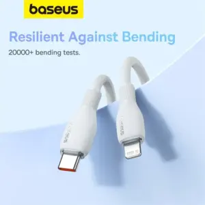 Baseus TPE 20W USB C Cable For IPhone 14 13 12 11 Pro Max XS Fast Charging Cable Type C To Lighting Date Wire For iPad Macbook 5 kf S41bb8ed732a84761aa82b786f1e47710Y