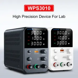 Wanptek Laboratory Adjustable Power Supply 30V 10A, 60V 5A, 120V 3A With Output Short-Circuit Alarm DC Power Supply AC 220V/110V