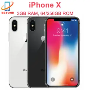 Apple iPhone X 5.8" Original OLED Screen RAM 3GB ROM 64/256GB Face ID A11 Bionic 4G LTE 12MP IOS Unlocked Genuine