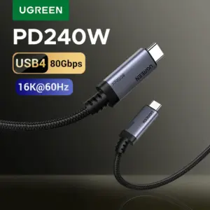 UGREEN PD3.1 240W USB-C Cable USB4 80Gbps 16K Display Type-C Fast Charging Compatible with USB-C Monitors MacBook iPad iPhone 17