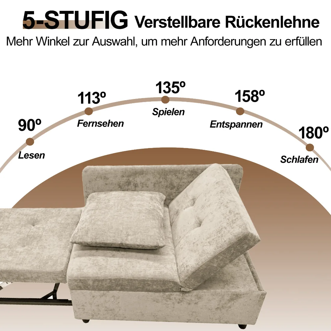 Upholstered Bed, 3-in-1 Sofa Bed, Multifunctional Sofa Bed, Linen Fabric Sofa w/ Adjustable Backrest, Daybed for Small Spaces 26 kf S43628b0181ca4794899780f2bf0f5894Z