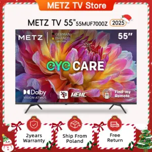 Metz TV 43 55 Inch 4K UHD Smart LED TV Google TV HDR 10 MEMC Dolby Audio Google Cast Voice Control Tuner 43MUF7000Z 55MUF7000Z