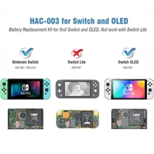 HAC-003 4310mAh Replacement Charger Battery Repair Part 3.7V HAC003 HAC-001 for Nintendo Switch Game Console 6 kf S45d710e9337846f787d91e3633fd58d3t
