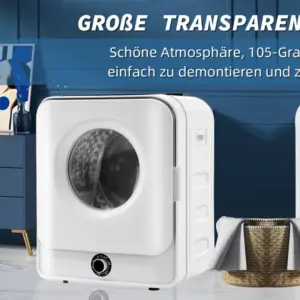 Suszarka do ubrań, suszarka, suszarka wyciągowa, stal nierdzewna, 830 W, wiele filtrów, zabezpieczenie przed przegrzaniem, montaż na ścianie