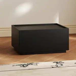 Modern Wood Nightstand with Drawer Creative Stackable night stand Home Dresser Chest for Bedroom Freestanding Storage Cabinet Be