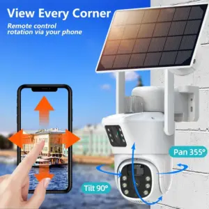 4K 8MP Dual Lens Wifi Solar CCTV Camera System 10CH Wireless NVR Kit Two-Way Audio PTZ IP Security Camera Video Surveillance Set 6 kf S489970c79de04ae199882f993404907dE