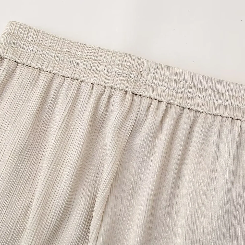 European and American Style 2024 Spring and Summer New Women's Clothing Wrinkle Effect Double Breasted Suit Jacket Pants Set 44 kf S4aebe8ed5a2b4d329fa4ab2f37e6ea65g