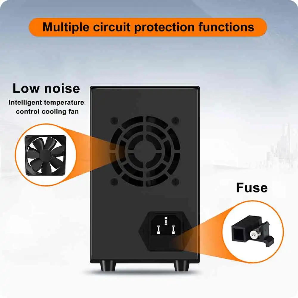 Adjustable DC Power Supply 30V 5A 10A 60V 120V 3A LaboratoryBench Power Source Switching Stabilized LCD Power Supply regulator 18 kf S4c5db141789c4c9ea38e0a8ad9c75562X