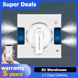(promo code:  AEEU55 )Window Vacuum Robot Cleaner Liectroux YW509, 4-Way Spray, AI intelligent Wipping, Updated Laser,Smart Home Glass Wall Washing