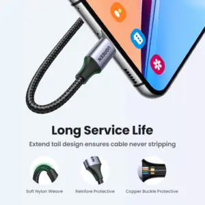 UGREEN 3A USB Type C Cable For iPhone 17 16 Xiaomi Samsung Fast Charging Wire USB-C Charger Data Cord For iPad Poco USB C 4 kf S4dce49f9ee074ca39f6fe416a42340f8l