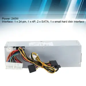 240W Power Supply Electronic Accessories Power Supply Iron Shell for Dell Computer Host Electronic Accessories 240W L240AS‑00