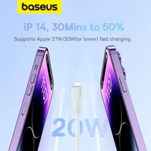 Baseus TPE 20W USB C Cable For IPhone 14 13 12 11 Pro Max XS Fast Charging Cable Type C To Lighting Date Wire For iPad Macbook 2 kf S4e7c51f8bf9d4eff9d8d094fd4daab56p
