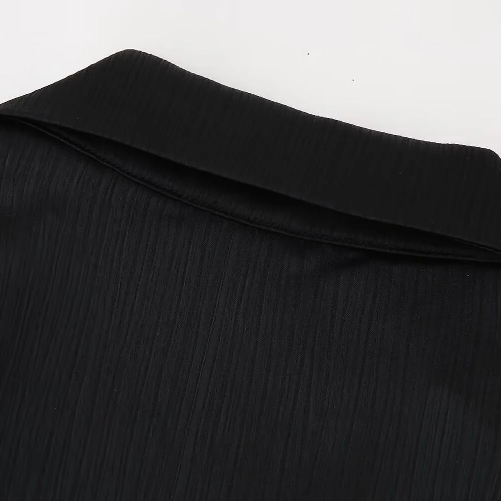 European and American Style 2024 Spring and Summer New Women's Clothing Wrinkle Effect Double Breasted Suit Jacket Pants Set 34 kf S51744d35bd354234b0f4c5a1366e69a21