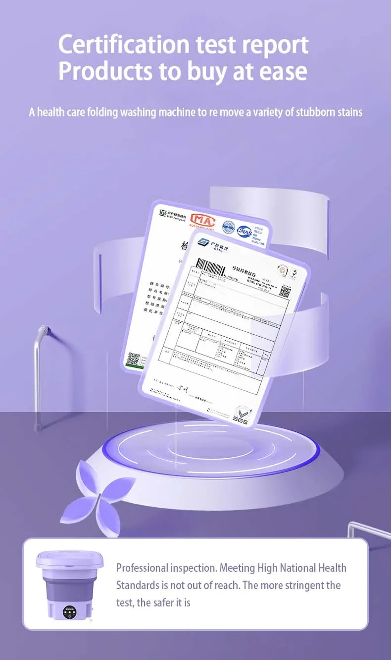 8L Small Folding Washing Machine Student Dormitory Underwear Socks Mini Cleaning Machine Portable Laundry Bucket Washing Machine 16 kf S54e422aaad424ac6aa68bdcbf992a630a