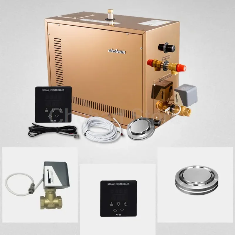 ChuHan AT-S 12/15/18KW Home Wet Steam Rooms Steam Bath Generator Household Steaming Sauna Room Steam Bath Sauna Machine For Spa 21 kf S55cc3c1c141d467d9e2b0aa4855a6397A