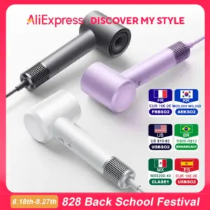 Mijia Electric Hair Dryer H501 High Speed Negative Ions 110,000 Rpm Professional Care Hair 62m/s Wind 1600W Quick Drying