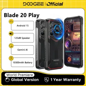 Global Version DOOGEE Blade20 Play Rugged Phone 5G Android 15 Gemini Al 10300mAh Battery 6.6'' Display AI Camera Mobile phone