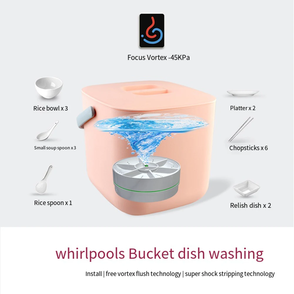 Portable Mini Ultrasonic Dishwasher USB Wireless Fruit Vegetable Dish Washer Electric Kitchen Home Dish Washing Machine Cleaner 7 kf S5965e539f0334173a6a02b328de07890X