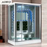 Whirlpool Steam Sauna 2 Person Steam Shower Cabin Enclosure Yacuzzi Hammam Whirlpool Steel SPA Bathroom Water Shower System