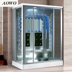 Whirlpool Steam Sauna 2 Person Steam Shower Cabin Enclosure Yacuzzi Hammam Whirlpool Steel SPA Bathroom Water Shower System