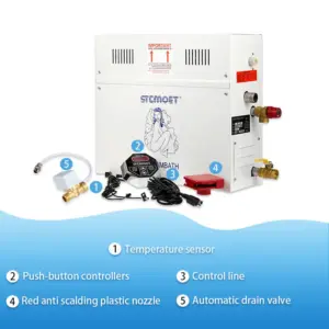 220V/380V 9KW Sauna Spa Steam Generator For Home Steam Shower & Digital Controller Sauna Room SPA Steam Bath Machines 3 kf S59c9575a84b0440890ccde5a13c42541T
