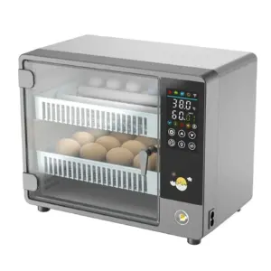Smart Automatic Egg Incubator with Auto-Turning,LED Candler,for Chicken Quail & Poultry,Humidity & PID Temperature Control