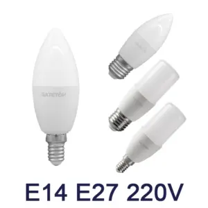 1-10pcs Candle Bulb C37 T37 220V 9W LED lamp Warm white Natural light Led Chandelier Light for Home Decoration