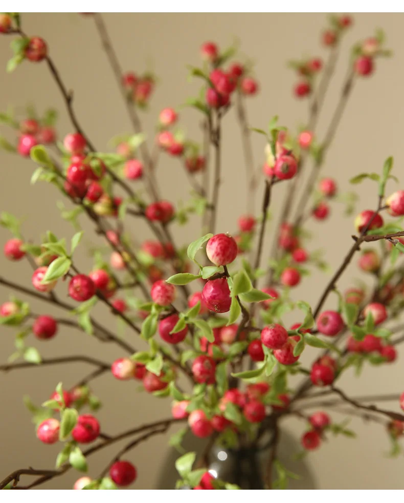 72cm Artificial Single Branch Mini Apple Wedding Flower Light Luxury Home Hotel Restaurant Decoration Flower Arrangement 19 kf S5bbff80fdf6c4f73aa7a830a869b5dd2n