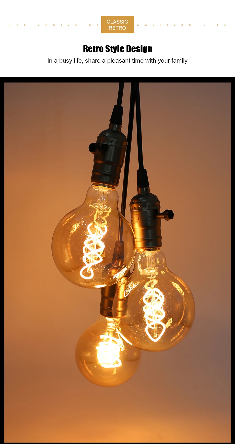 E27 LED Filament Light Bulb 220V 4W A60 ST64 T45 T185 G80 G95 G125 Retro Vintage ampoules LED Edison Lamp Spiral Bulb For Home 11 kf S5c45079f97584a4383ea6809f8418e5f6