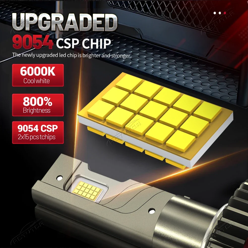 6800W H4 H7 LED Canbus H11 H1 H3 9005 HB3 9006 HB4 H8 H9 9012 9007 9008 H13 LED Headlights Car Headlamp Bulb 6000K 8 kf S5c606c85c616465f8f8f49f3088127fby