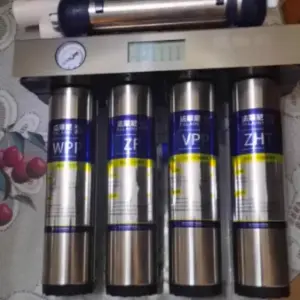 7-Stage Ultra Filtration Water Purifier with Stainless Steel Housing for Home Kitchen Faucet, Fleny Drinking Water Filter AB