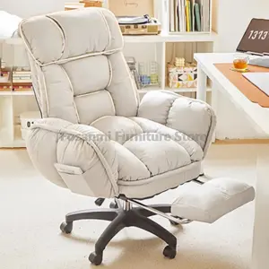 Comfort Soft Desk Chair with Adjustable Armrests Home Office Ergonomic Wide Seat Computer Chairs High-Back Gaming Recliner Chair