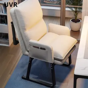 UVR Lazy Chair Light Luxury Armchair Ergonomic Design Foldable Lazy Sofa Chair Home Balcony Modern Leisure Chair Furniture