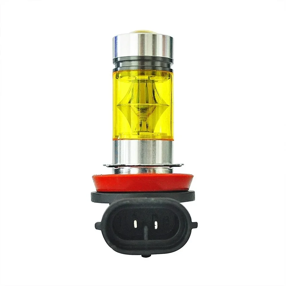 2x H11 H8 Super Bright LED Bulbs 3000K Yellow 100W 1500LM DRL Fog Light 20-SMD 15 kf S5ff1a5486105440983717fd5b78ecef5E
