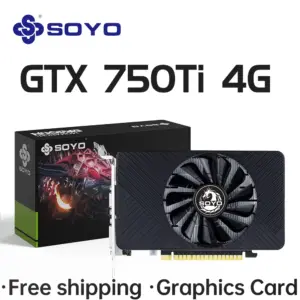 SOYO NVIDIA GPU GTX 750Ti 4G Graphics Card GDDR5 128Bit 28nm PCI-E 3.0 Gaming Video Cards Desktop Computer components GTX750Ti
