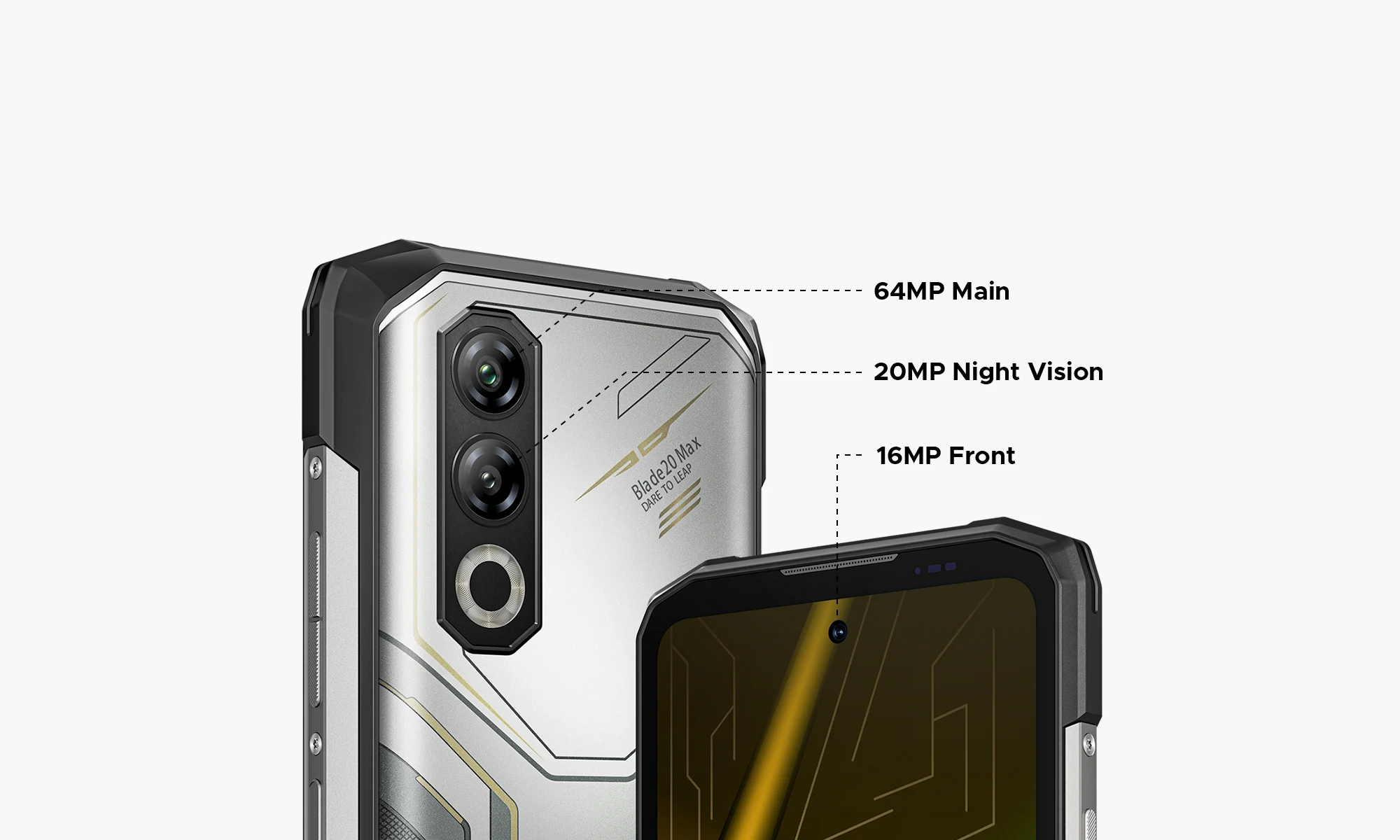 DOOGEE Blade20 Max Rugged Phone 36GB RAM(12+24) 1TB ROM Gemini AI 6.6" 120Hz 11800mAh Battery Android 15 Helio G100 Smartphones 24 kf S62ace406ed844a3ba1849b449bf13d54J