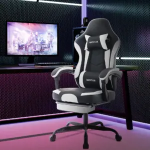 WOTSTA Gaming Chair with Footrest Gamer Chairs Ergonomic with Lumbar Cushion Headrest Chair Height Adjustable Computer Chair 6 kf S62bee046193a4e7eb1a20f34cdf70e98D