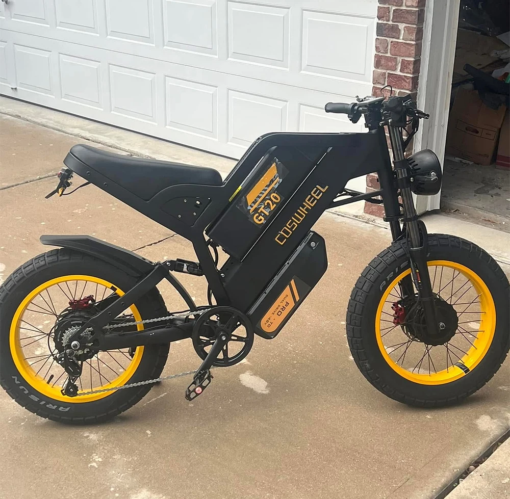 COSWHEEL Electric bike GT20 PRO 3000W Dual Motor 48V 40AH Electric Bicycle 20 Inch Fat Tire Off-Road Mountain EBike 10 kf S6395c43599054df782ad77be38b3c8bdP