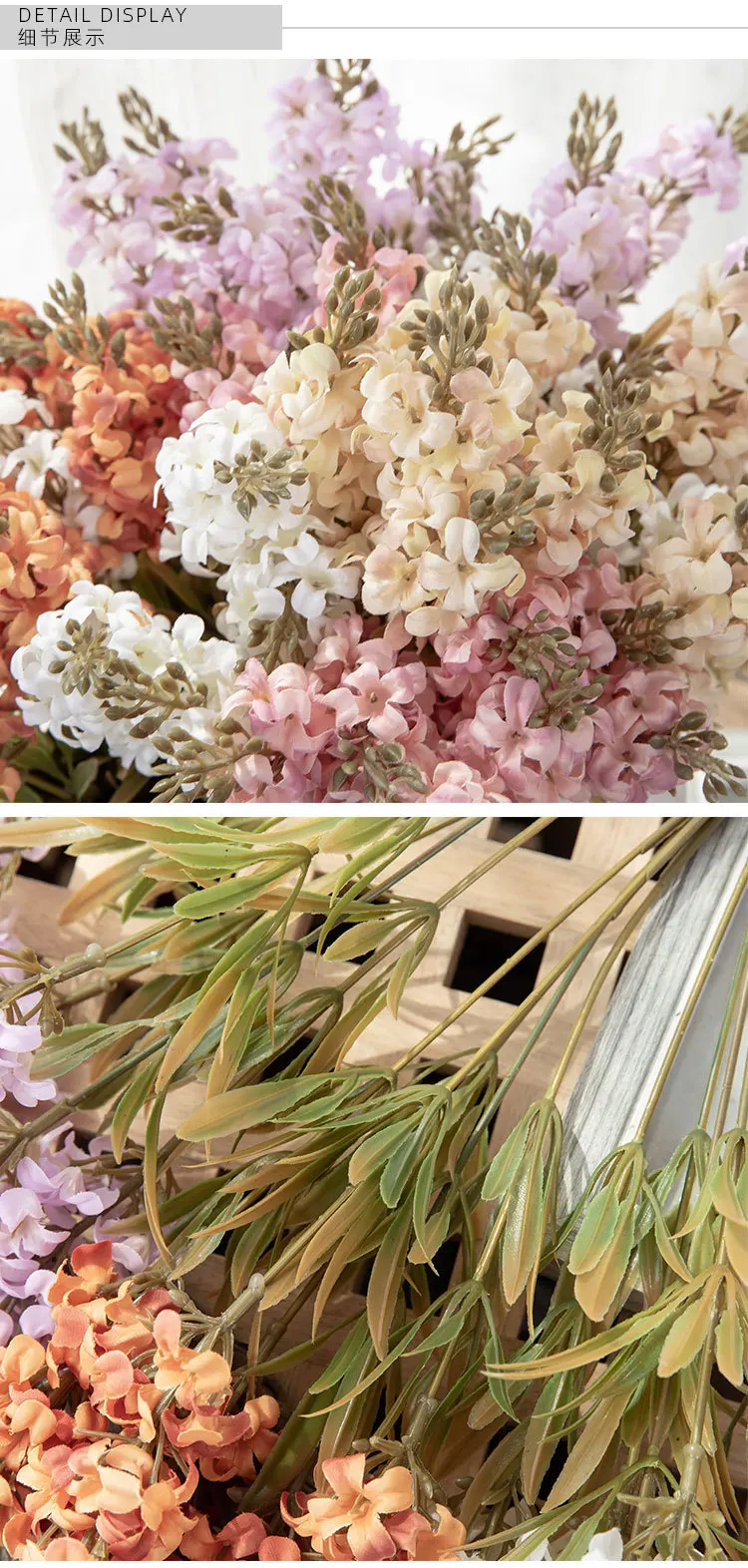 5 Head Hyacinth Artificial Flower INS Wind Simulation Flower Home Decoration Wedding Home Decoration Accessories Boda 14 undefined