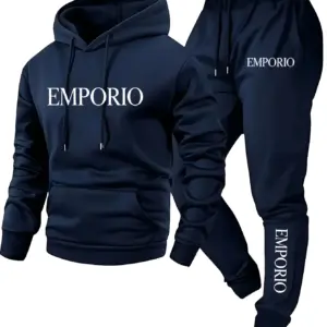 Autumn and Winter Men's Sportswear 2026 Casual Running Fitness Set Hooded Sweatshirt Sports Pants Suitable for Both Men and Wome